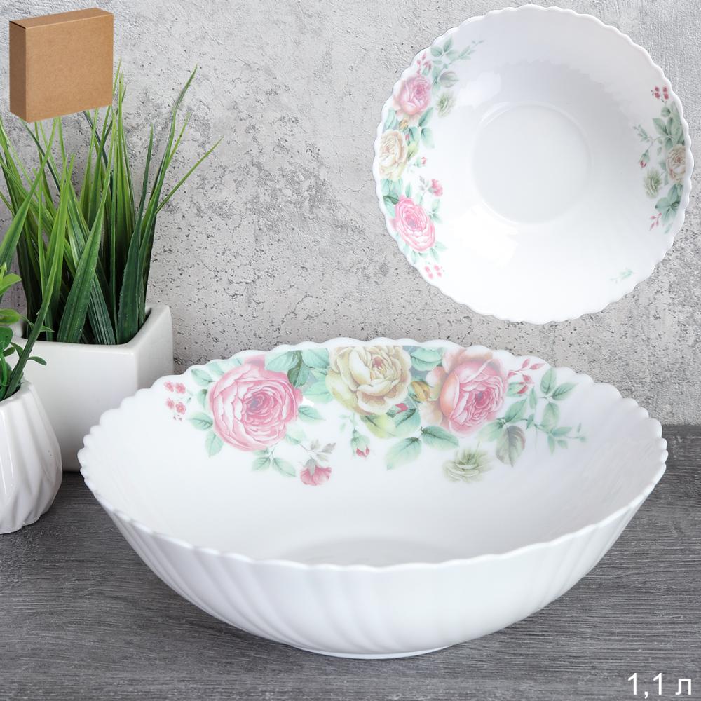 Салатник 1100 мл 200 мм /13/7578/XN (7056) / Кустовая роза