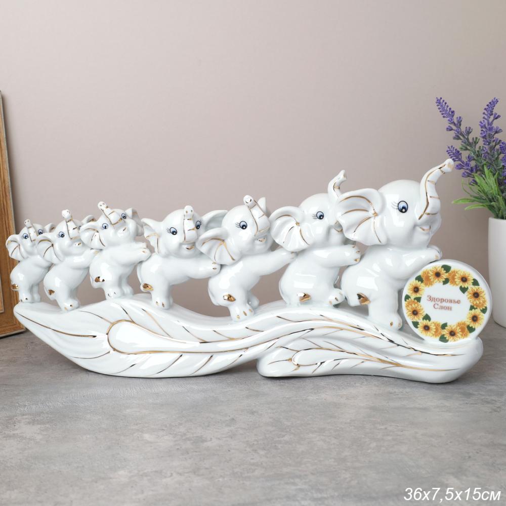 Статуэтка Семь слоников 15*36 см / W358/1 /уп 18/
