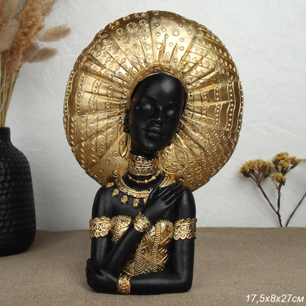Статуэтка Африканка 27 см / K99283A /уп 18/ бюст