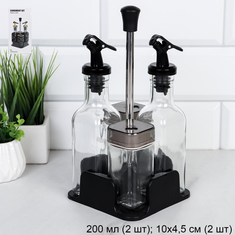 Набор для специй 4 предмета на подставке / T221-1 /уп 24/