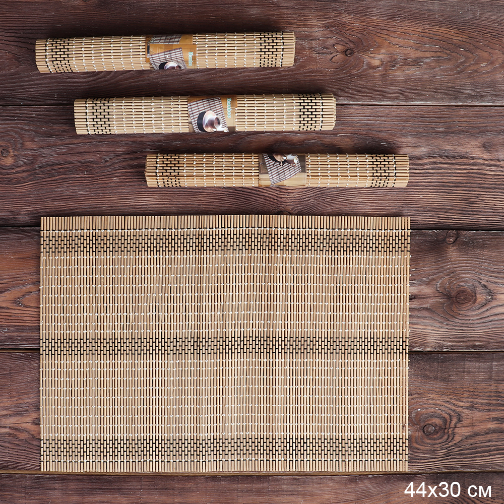 Салфетка для сервировки стола 4 штуки 30х45 см / TD-88 /уп 50/ светло-коричневая_