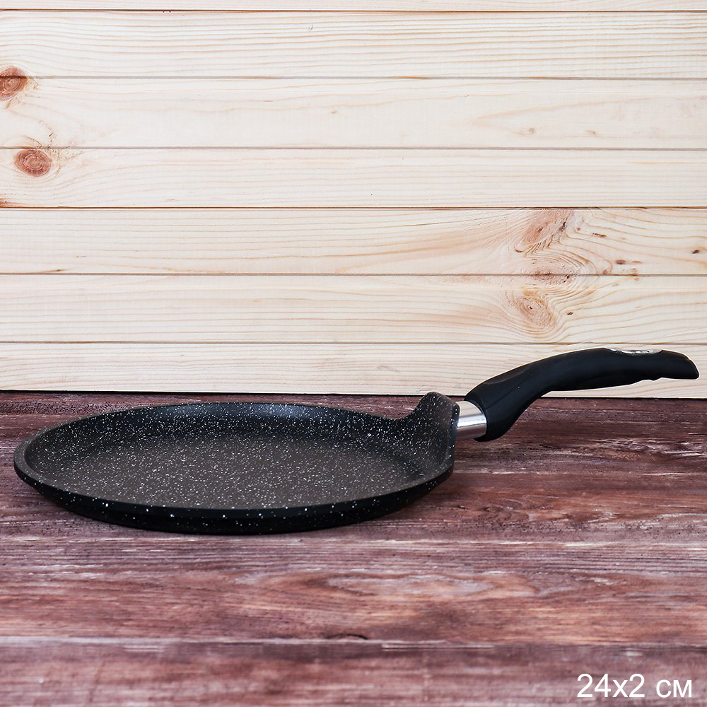 Сковорода блинная 24 см Гранит Black / 14802 /уп / Мечта