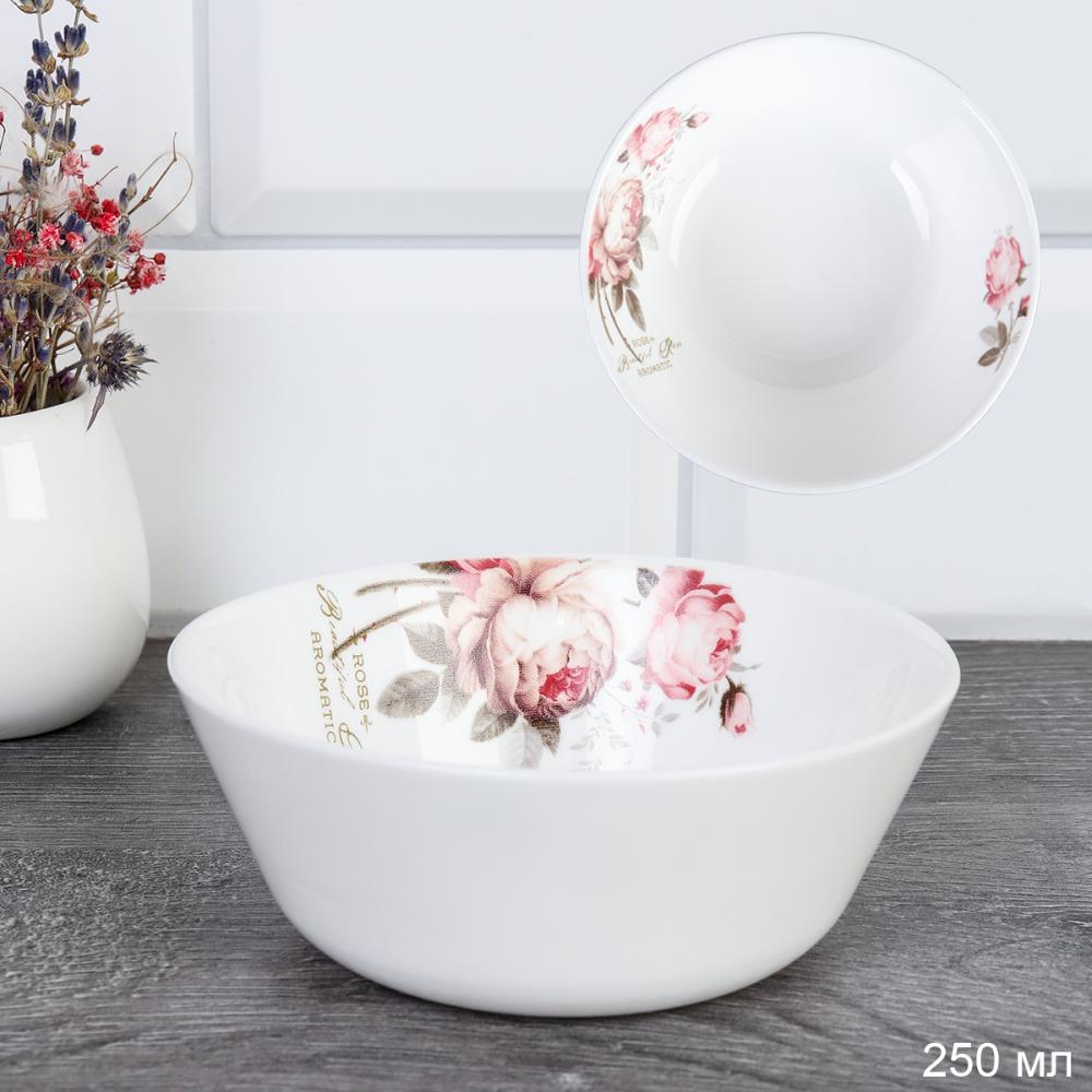 Салатник 250 мл Евро / FLMLW45 (20032) /уп 108/ Чайная роза