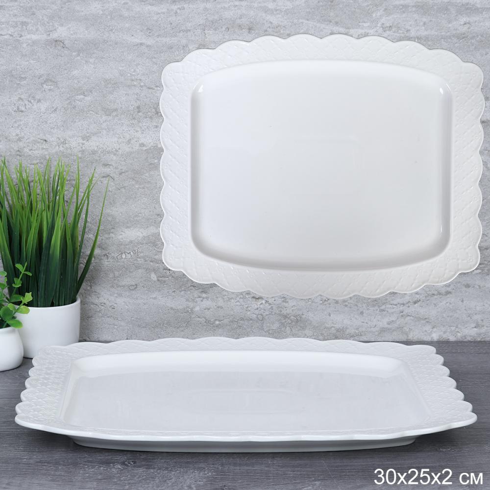 Блюдо прямоугольное 30х25 см / VFR-354 /уп 20/