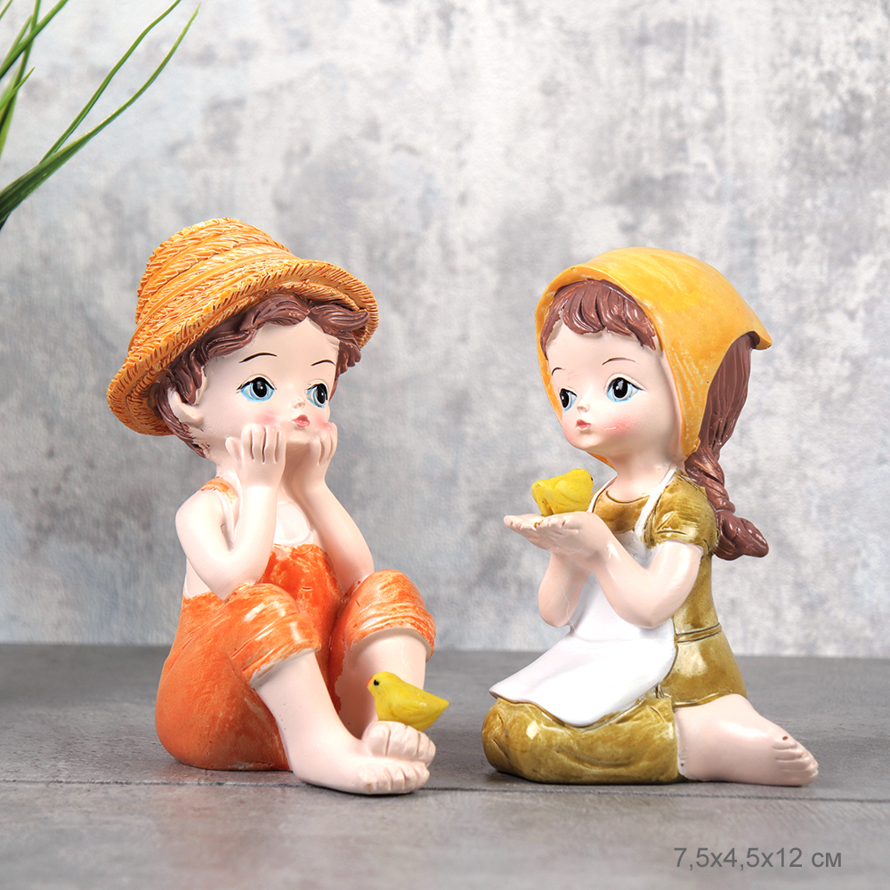 Фигурка Мальчик/девочка 2 штуки набор 12 см / 5059 /уп 60/ 706431