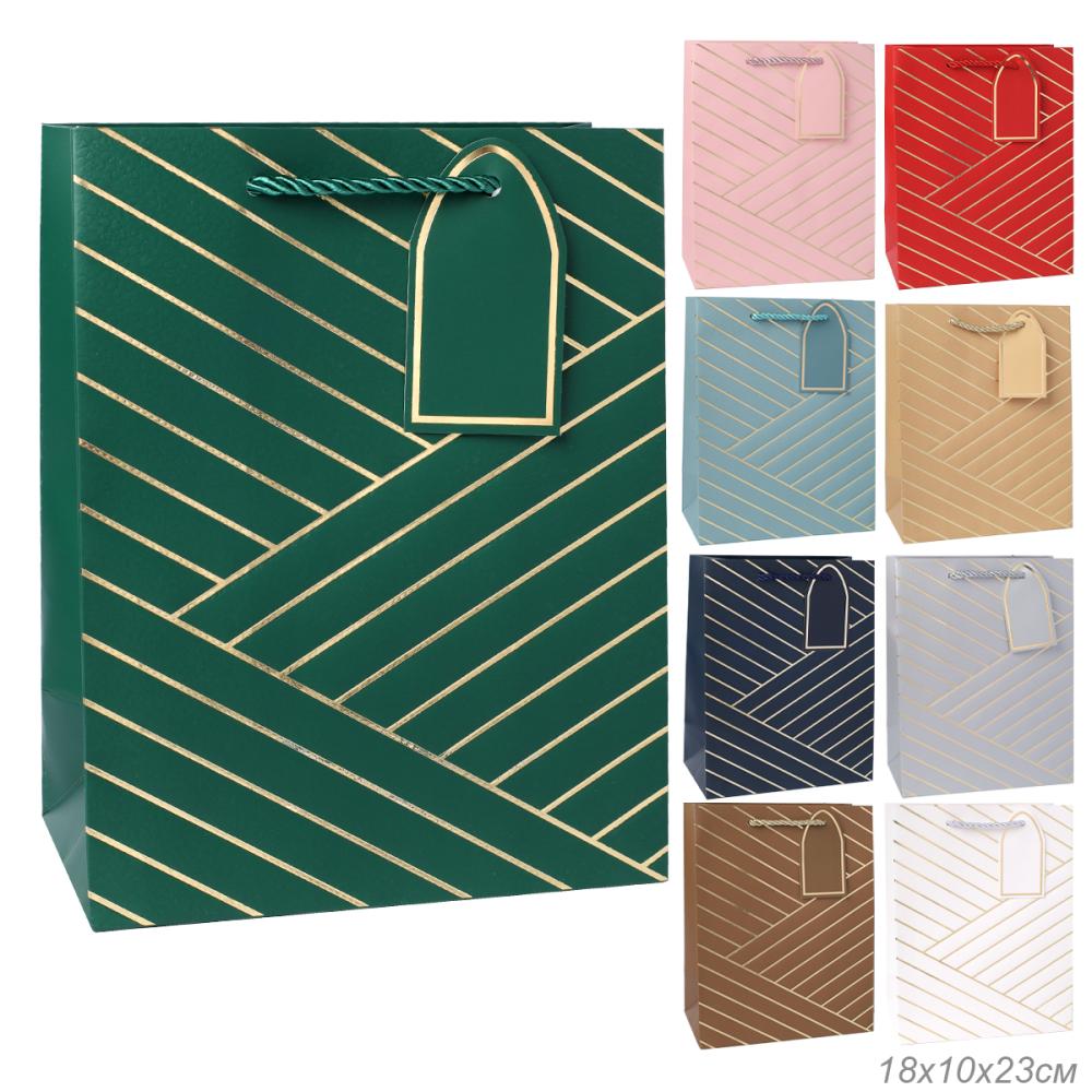 Пакет подарочный 18x23x10 / 32410-S /уп 12/720/