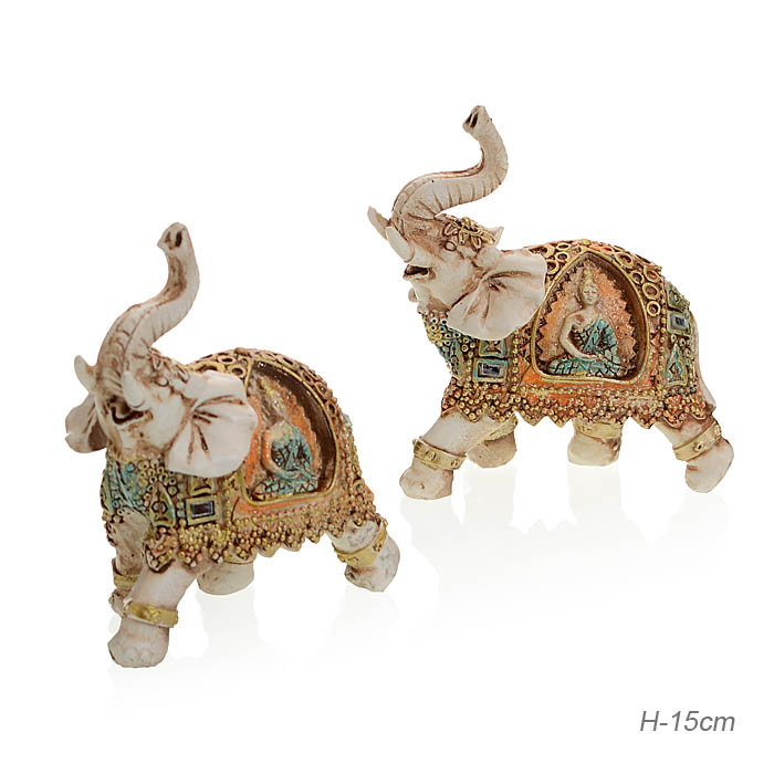 Статуэтка Слон 15 см / 3043-E6 /уп 48/