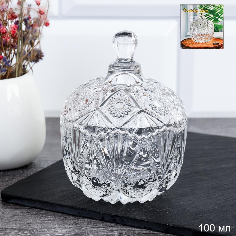 Сахарница 100 мл бочонок резная / LGR-155 /уп 96/
