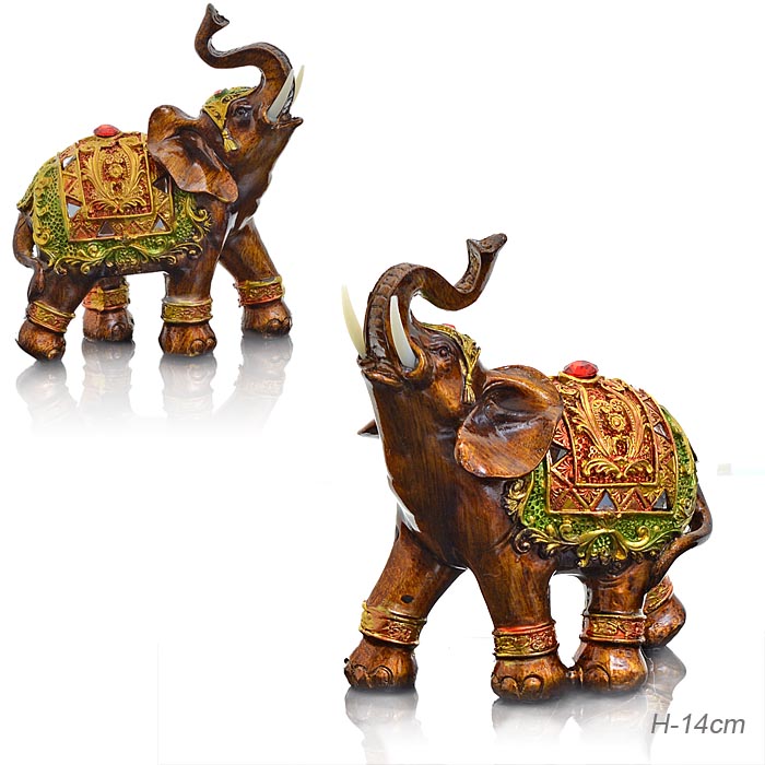 Статуэтка Слон 14 см / 24409 / 28409 /уп 72/