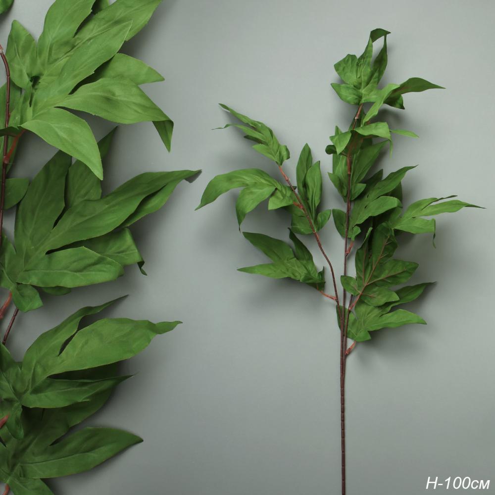 Искусственные листья Пион 100 см / ZHQ-32 /уп 100/200/