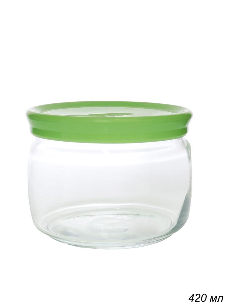 Банка 420 мл Чешни / 43002 SLB/4 / уп 12/ пластиковая крышка