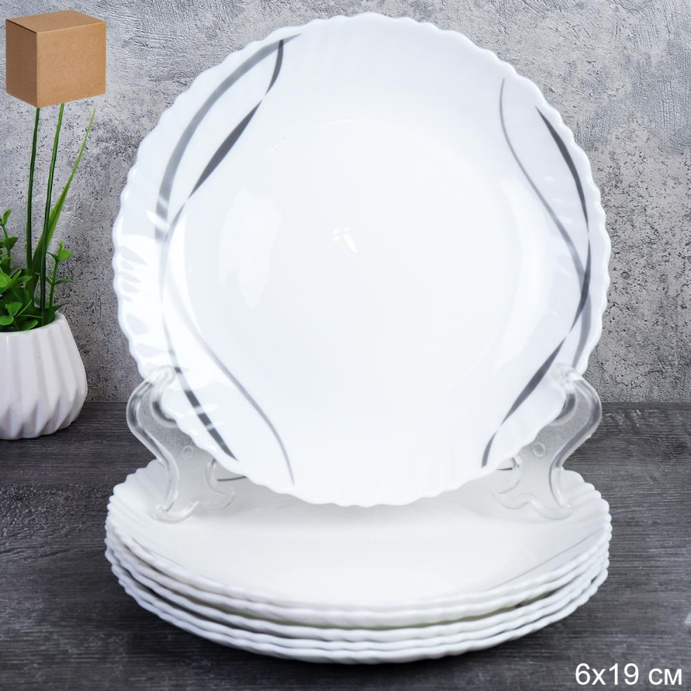 Набор тарелок 6 штук 190 мм / LHP75 (2026) /уп 12/ Дуэт