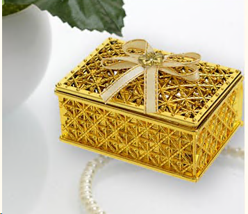 Шкатулка 7х5х3 см / 537-4 /уп 12/600/золото*