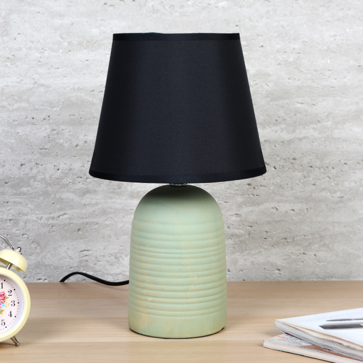 Светильник настольный 34 см зеленый с черным абажуром / YM2200374 /уп 24/713757