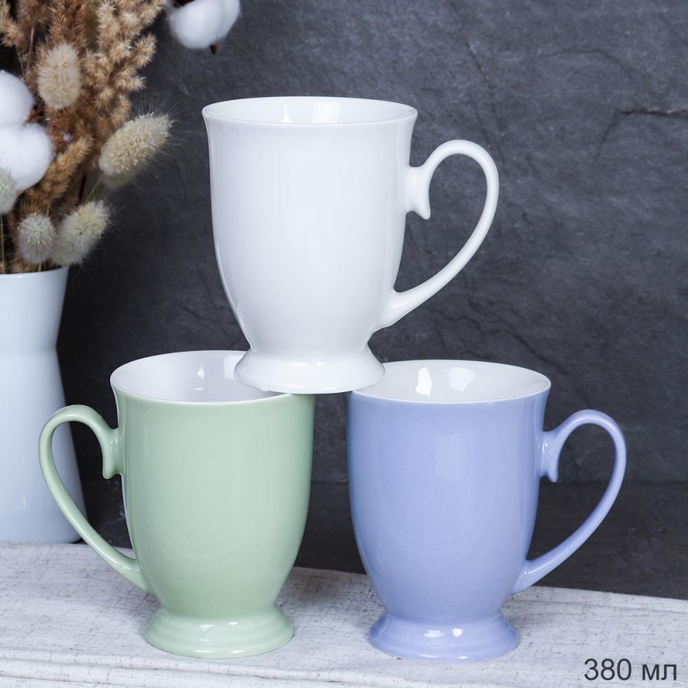 Кружка 380 мл на ножке / SY6272 /уп 12/72/цвет ассорти