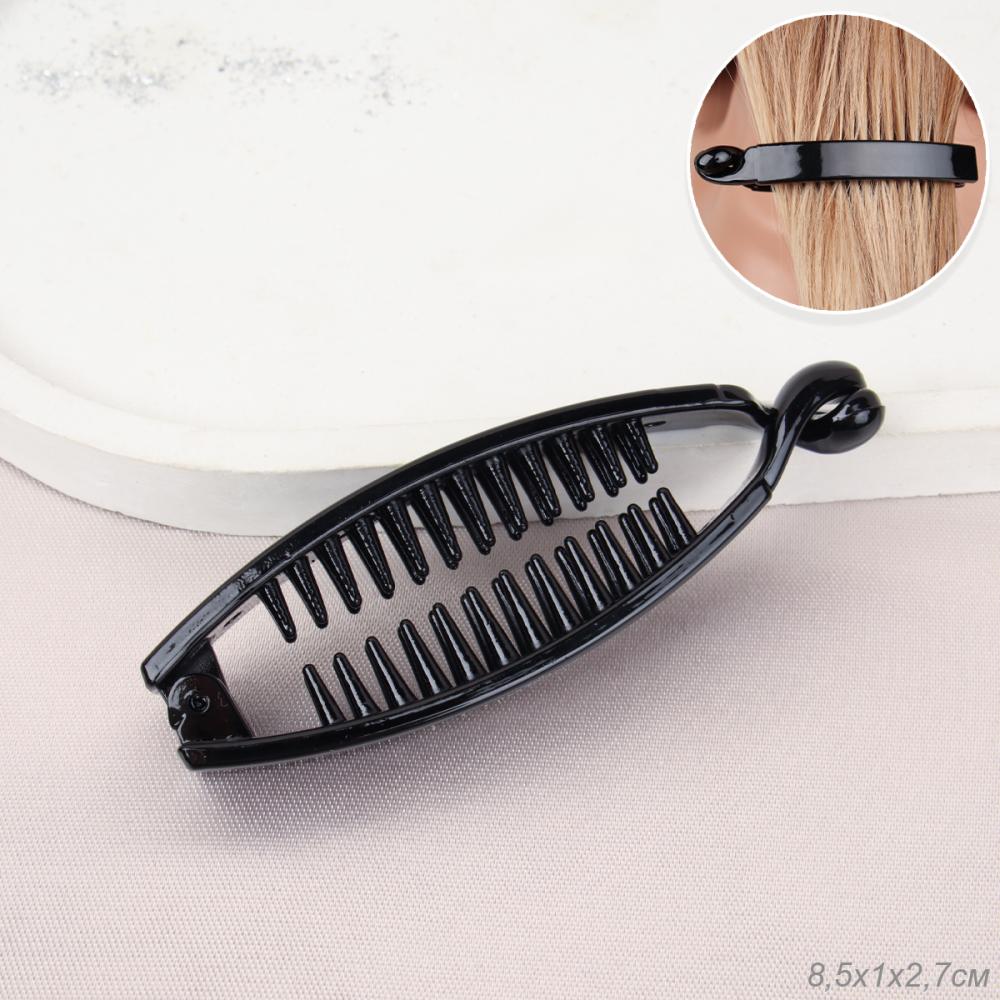 Заколка банан для волос 9 см / T1630 /уп 12/240/