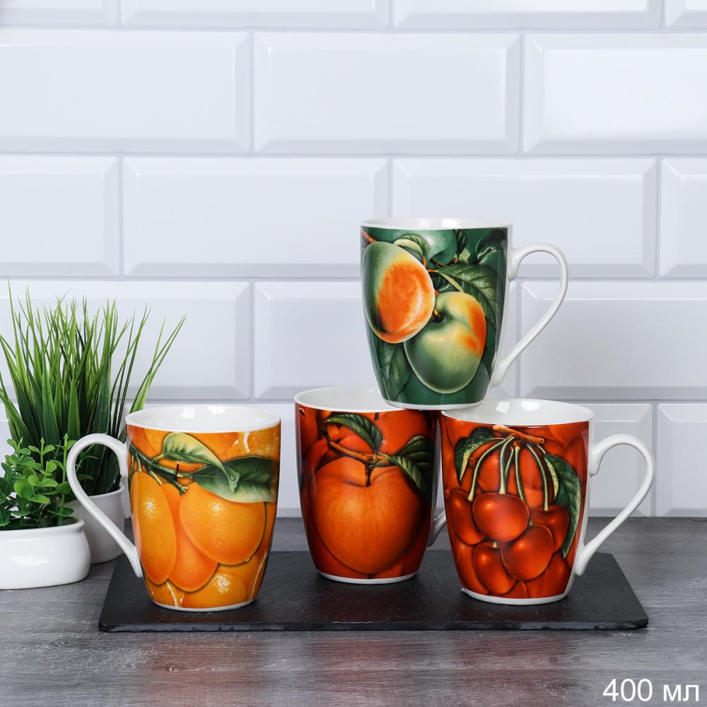 Кружка 400 мл Фрукты / 4805-9 / уп 72/ 2 СОРТ