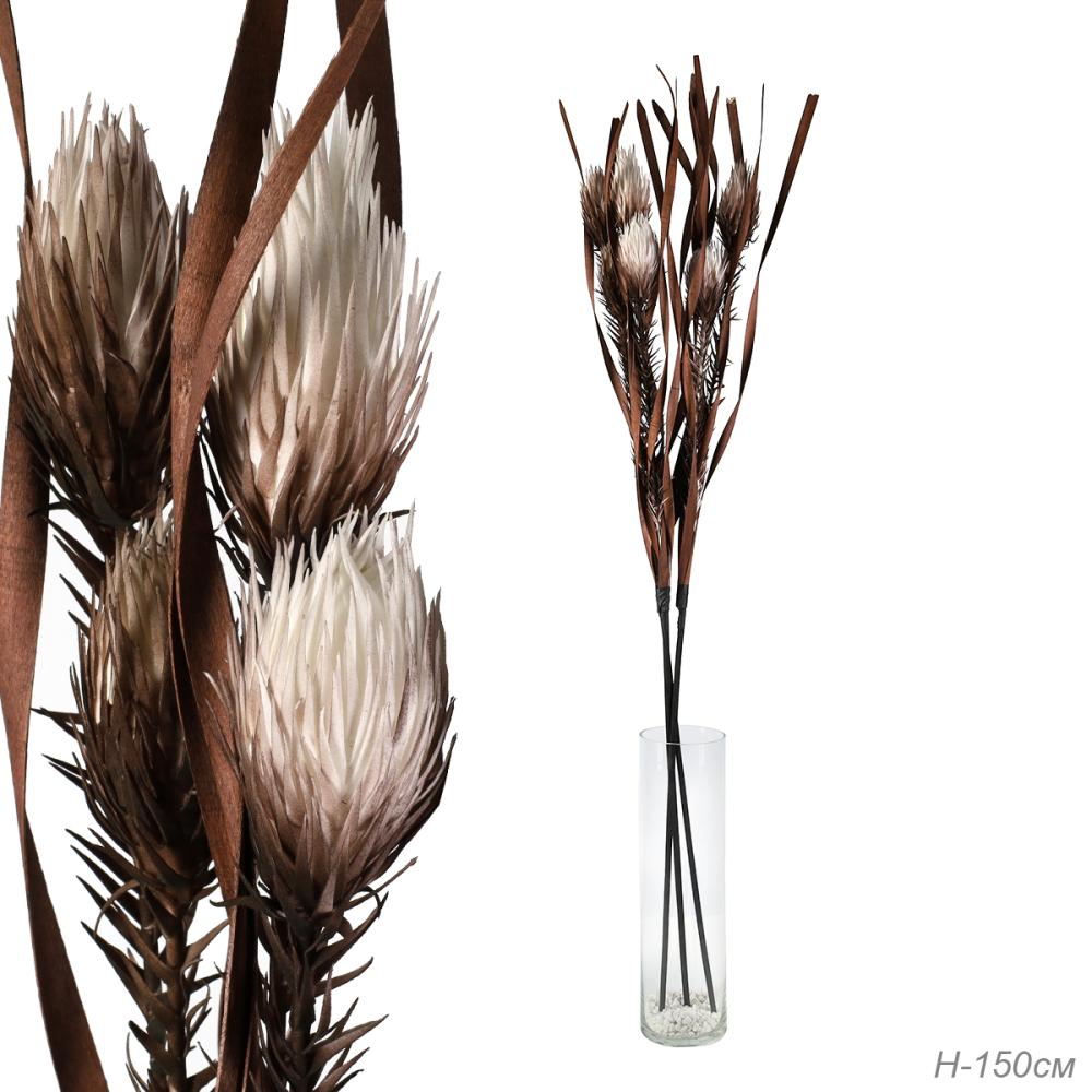 Сухоцвет набор 3 штук 150 см / GF-03 /уп 100/ коричневый