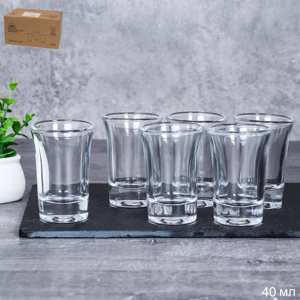 Стопка 6 штук 40 мл Круг / Y301 /уп 24/