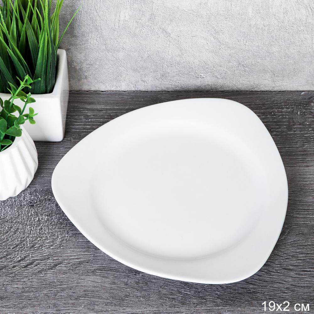 Тарелка 19 см / TU-510 /уп 36/ плоская десертная