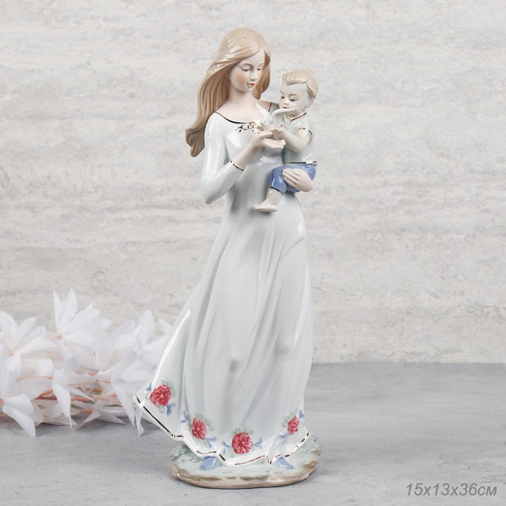 Статуэтка Дама с ребенком 35 см / HW-48 /уп 12/