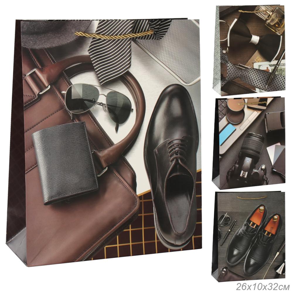 Пакет подарочный 26х32х10 / 5256-M /уп 12/480/23 февраля