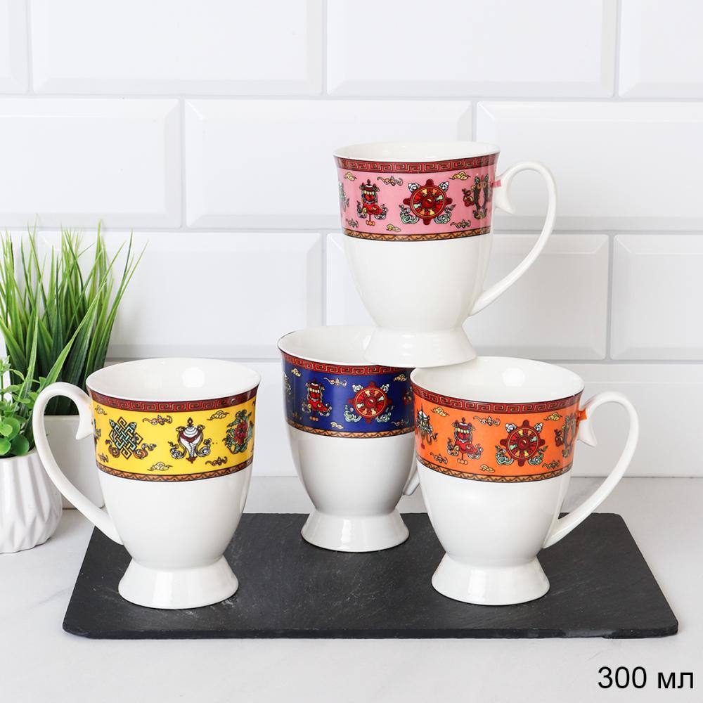 Кружка 300 мл на ножке Орнамент / WEX-1 /уп 48/