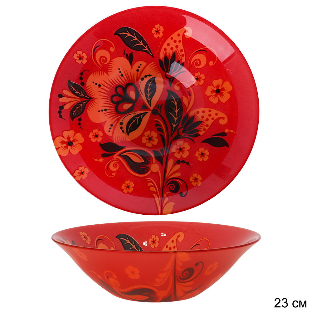 Салатник 230 мм Хохлома /уп.6/ 10415SLBD34 /