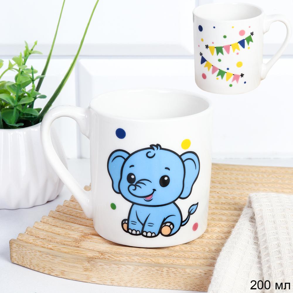 Кружка 200 мл Детство / WS-2025 /уп 12/96/ Слоник