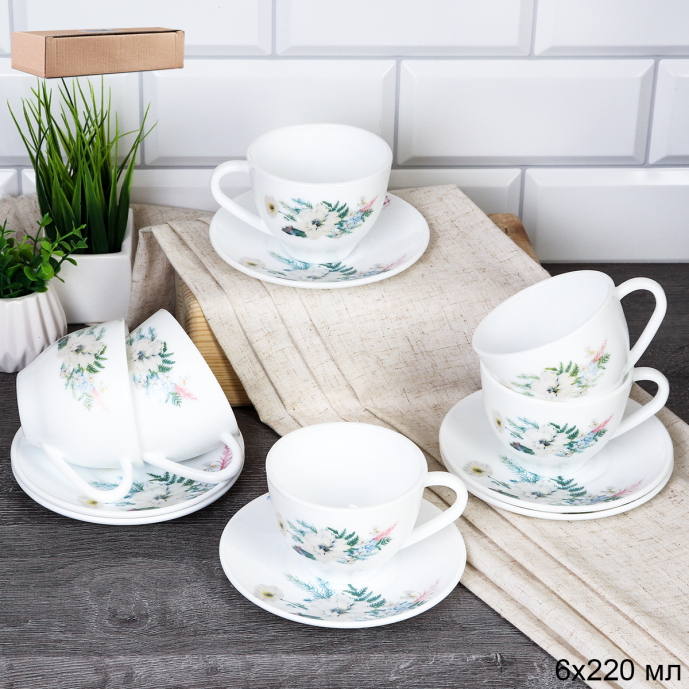 Блюдце / GRAY-GB220/12 (7327) / Лесная композиция / ШТУЧНО