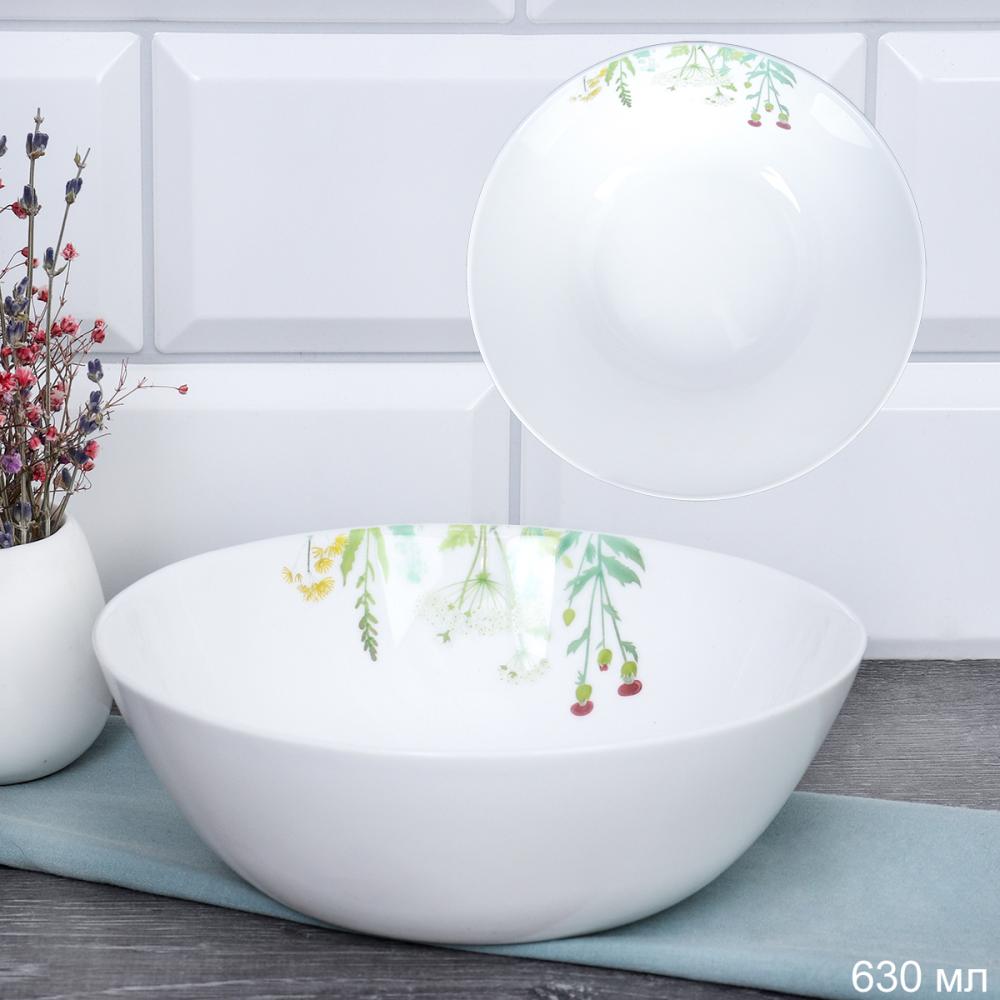 Салатник 630 мл 155 мм Дэй тарелка глубокая / FLMLTW60 23004-1 /уп 48 Летний