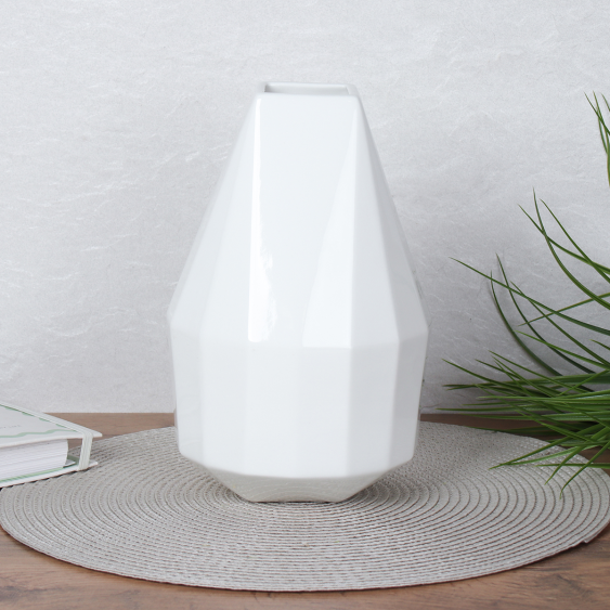 Ваза 24 см БЕЛАЯ / WRF-17 (уп 9) 719975 АКЦИЯ без уп