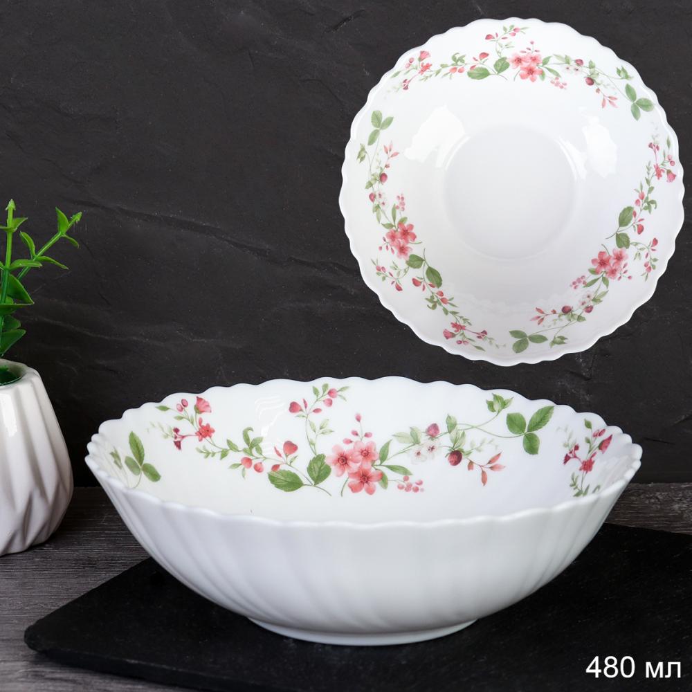 Салатник 480 мл 155 мм тарелка глубокая / TW-60 (7348) /уп 6/72/ Поляна