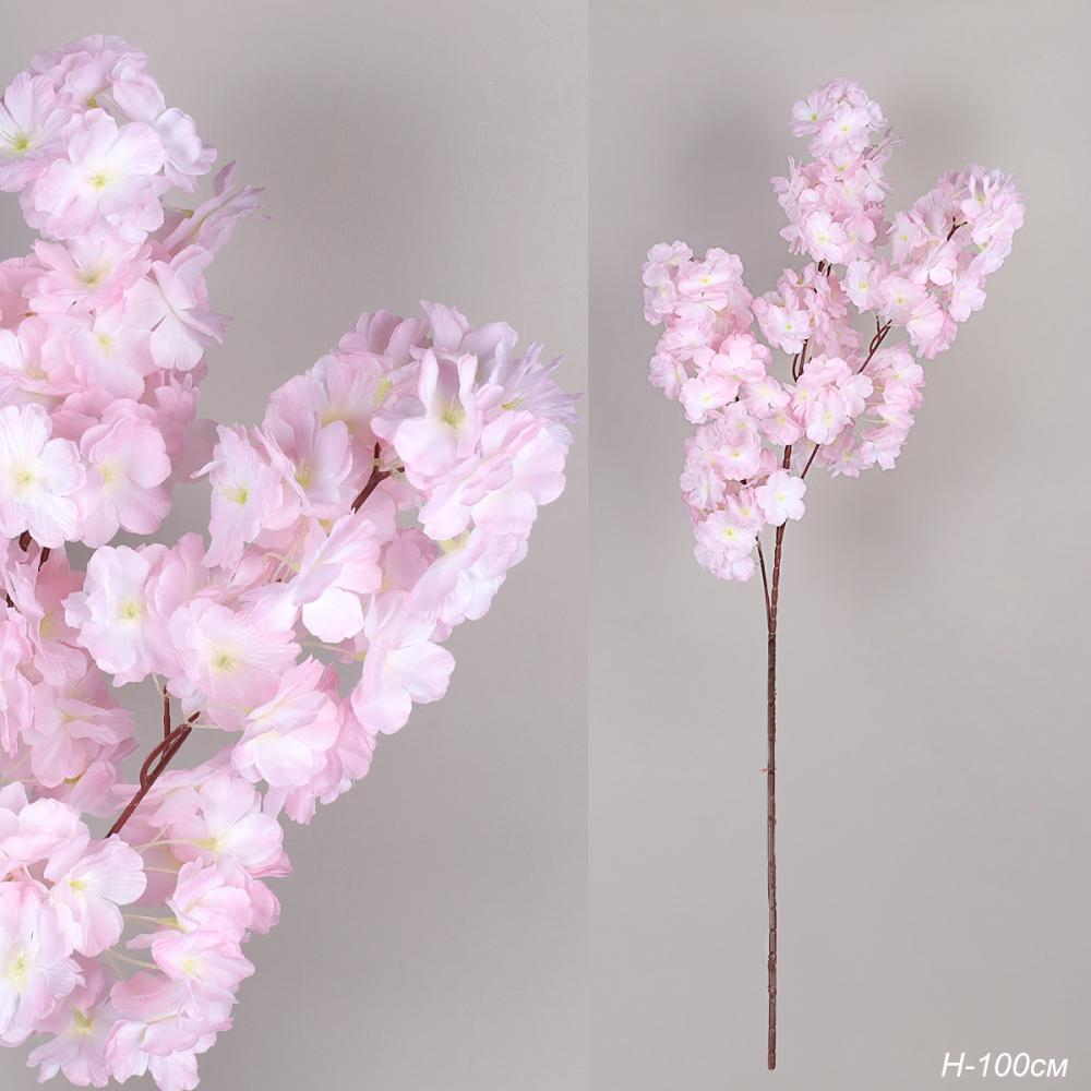 Цветок искусственный Сакура 100 см / NF-03PN /уп 500/розовый