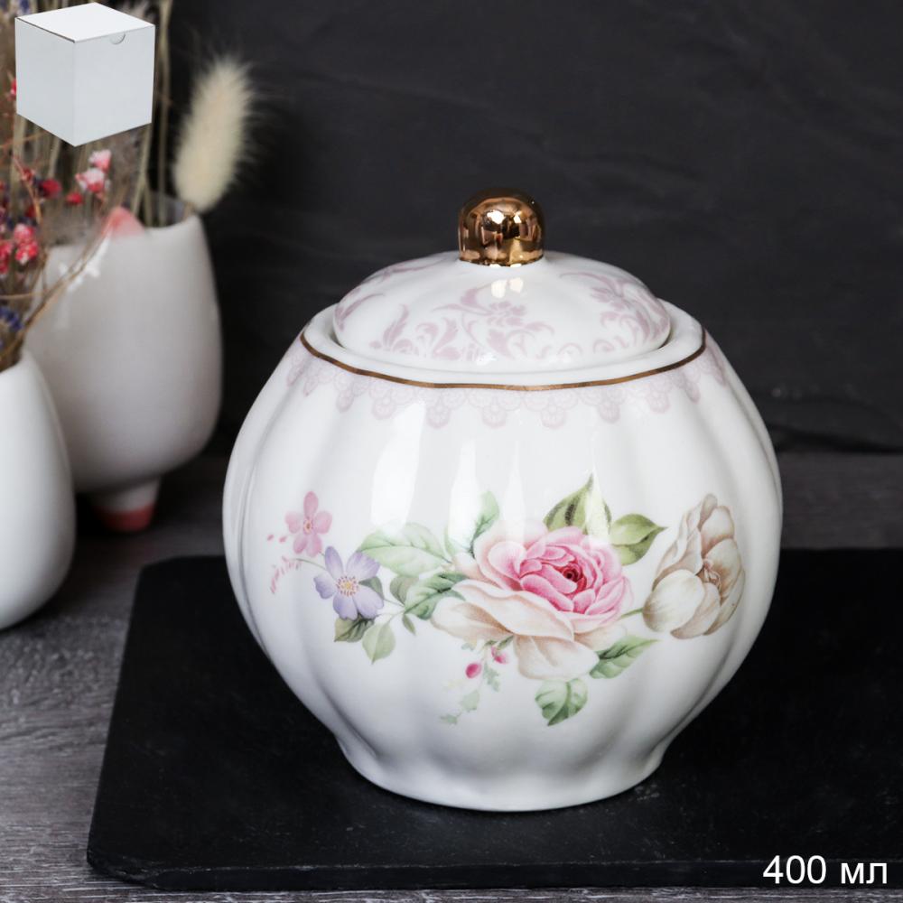 Сахарница 400 мл / FY22004 АКЦИЯ /уп 36/ Нежные розы