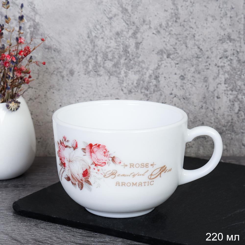 Кружка 220 мл Чашка чайная / CB210 (6916) /уп 6/72/ серия Чайная роза