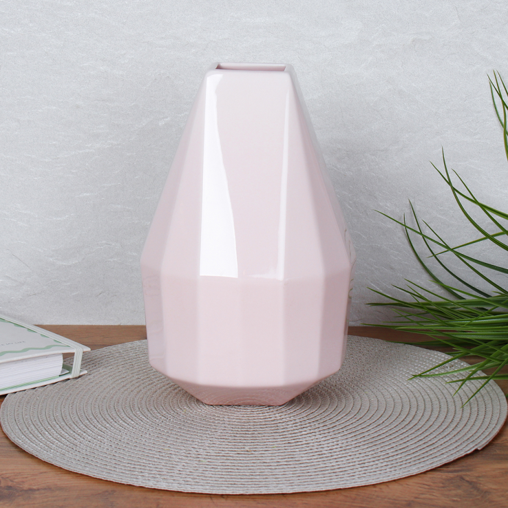 Ваза 24 см Розовая WRF-17 (уп 9) ПРОМО АКЦИЯ без уп