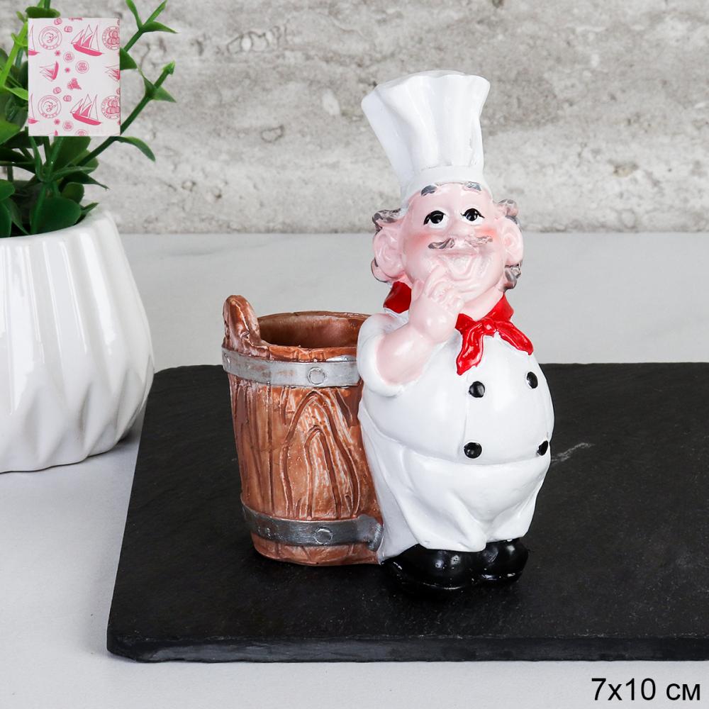 Подставка для зубочисток Повар 10 см / 1062B /уп 144/* без зубочисток