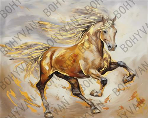Алмазная мозаика на подрамнике 40x50 Лошадь / YSG28790 /уп 30/