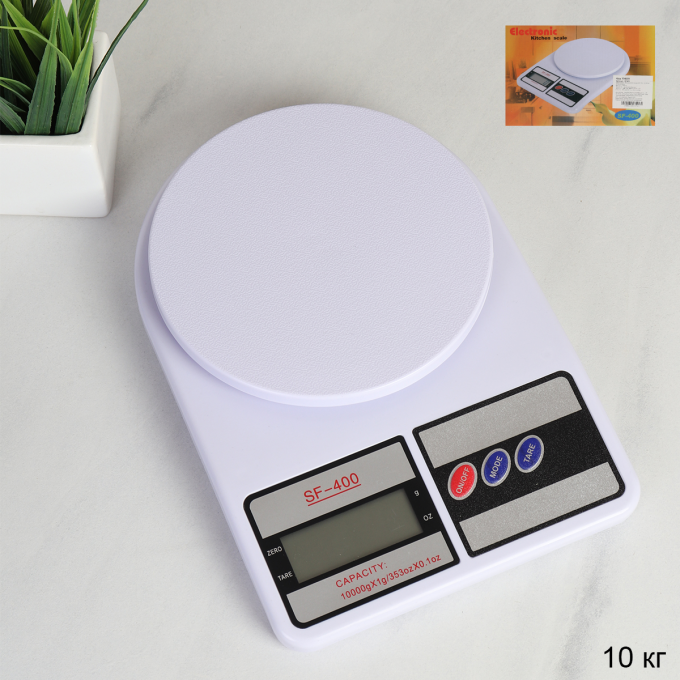 Весы кухонные электронные 10 кг / DS-11 /уп 40/ без батареек
