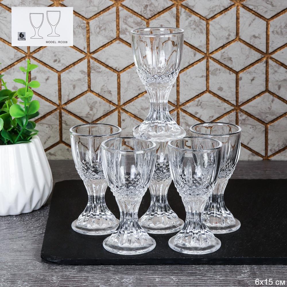 Рюмка 6 штук 15 мл фактурная / YT-5983-1 /уп 48/ Минзурка