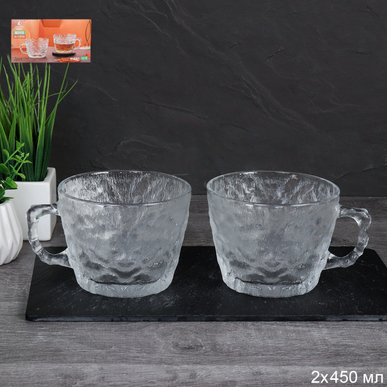 Кружка 2 штуки 450 мл / K500-2 /уп 24/ в подарочной упаковке АйсКом