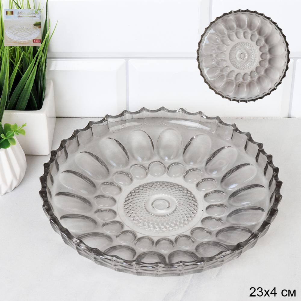 Блюдо круглое 23х4 см / 230YD /уп 18/*Ц ШТУЧНО