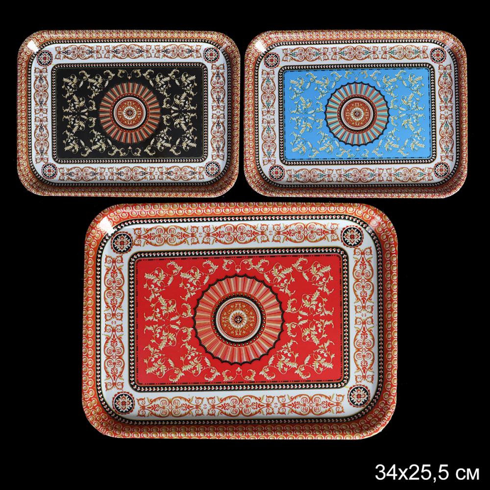 Поднос прямоугольный 34х25,5х1,7 см / F-32-D /уп 120/ Восток