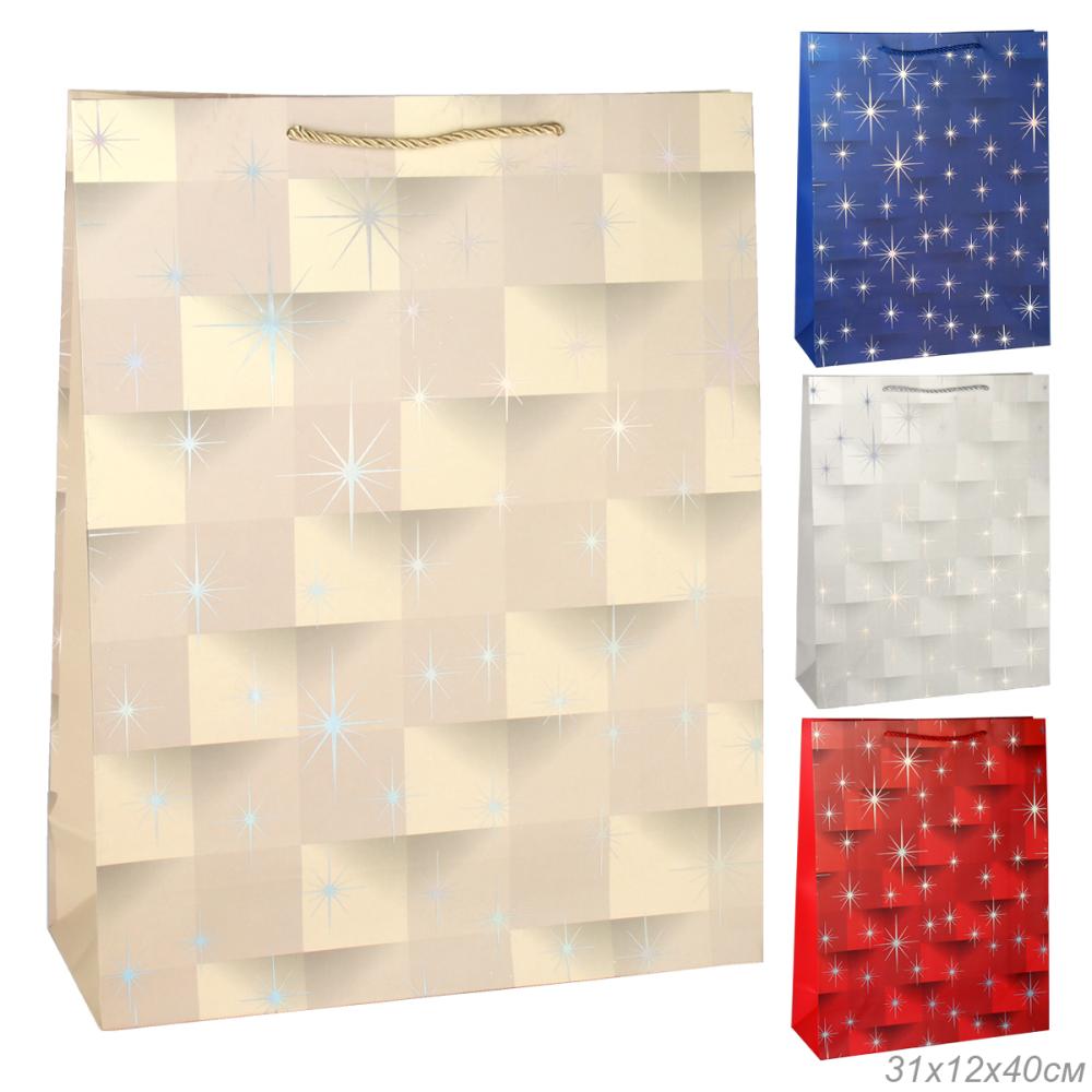 Пакет подарочный 31x40x12 / 24814L /уп 12/360/