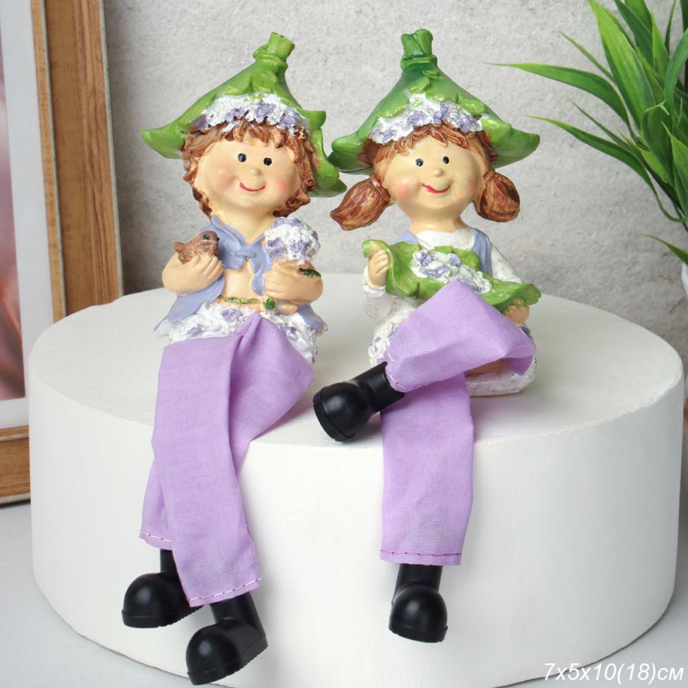 Фигурка висячие ножки Лаванда 9 см / DFL-005 /уп 4/288/