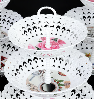 Ваза 2-х ярусная 22х26х30см / GT-34183-535 /уп 36/