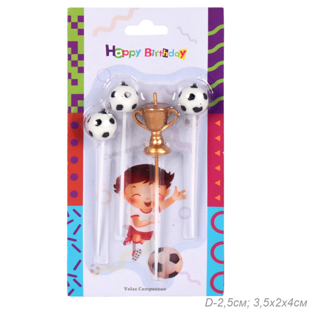 Свеча Цифра Футболист / KL-31 /уп 12/288/