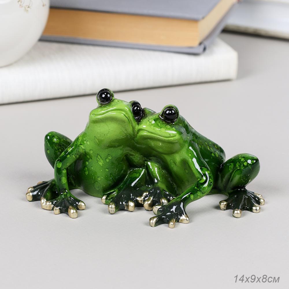 Фигурка Лягушка парочка 14х9х8 см / YX49019 /уп 24/