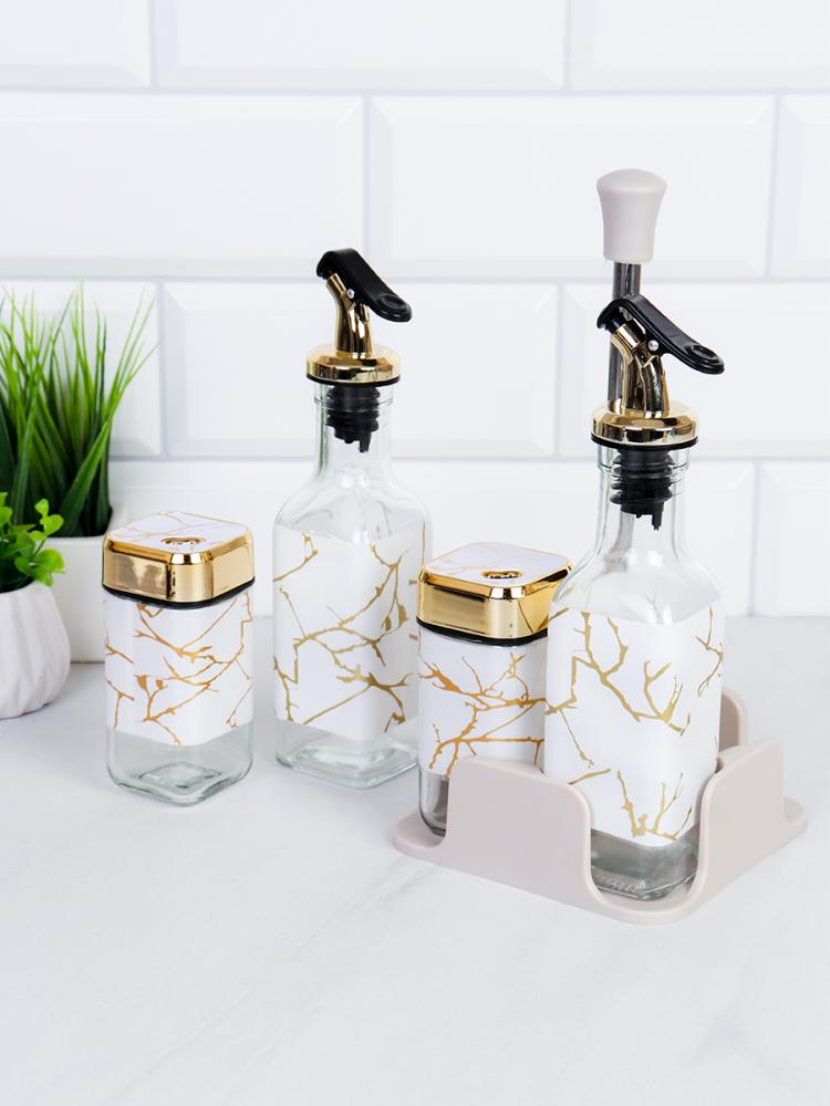 Набор для специй 4 предмета на подставке / T221-31 /уп 24/